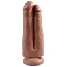 KING COCK Double gode réaliste 20cm avec ventouse 11714 1