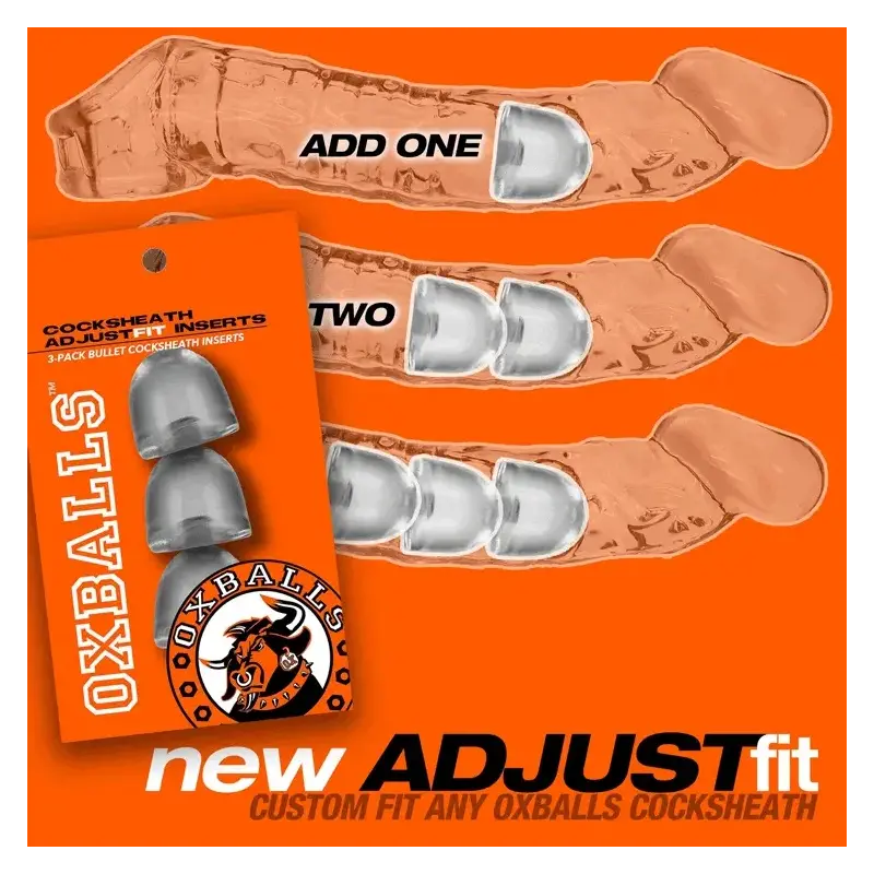 Adjustfit insert 3 pack clear