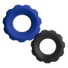 Cockring Cog 2-Größen-Set Schwarz/Kobalt 12659 1