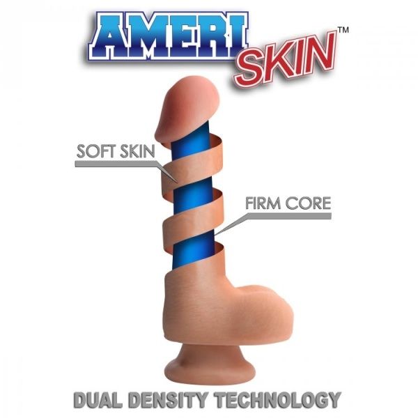 9"/23cm Ultra Real Dual Layer W/Suction Dildo 14451