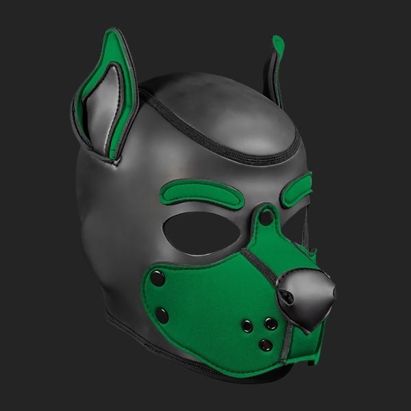 Neoprene K9 hood Verde/hunt 14842