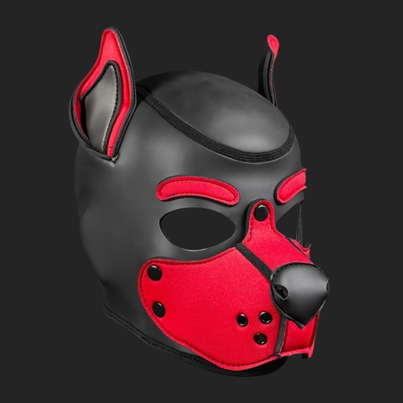 Neoprene k9 hood Red 14848