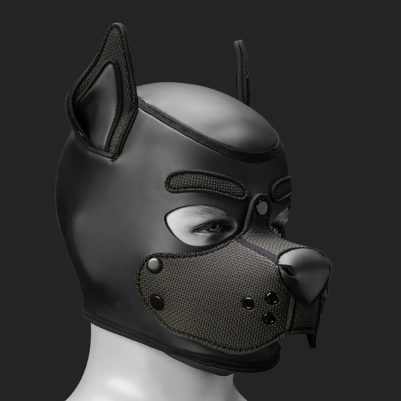 Neoprene K9 Hood All Black 14856