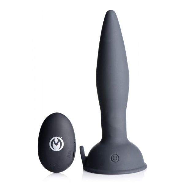 Turbo Ass-Spinner Silicone Anal Plug with Remote Control 15433