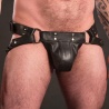 Jockstrap Leder Trojan Silber 16195 1