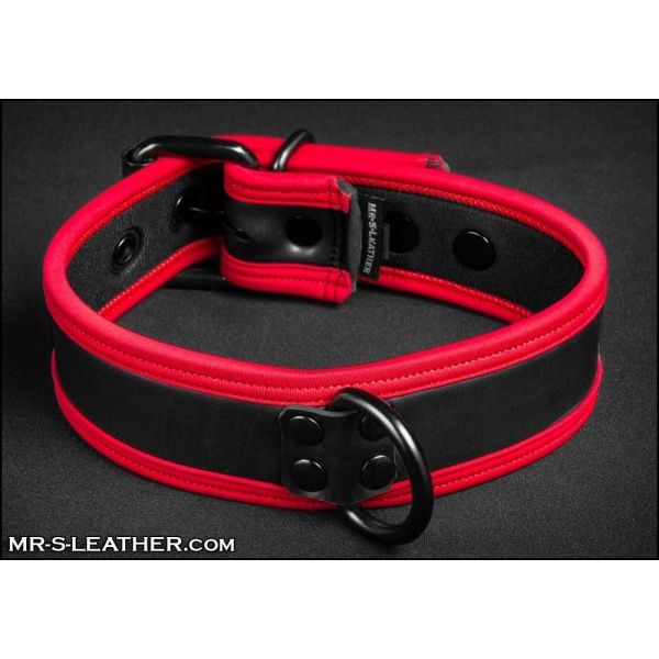 Neo Puppy Collar Black Red 21828