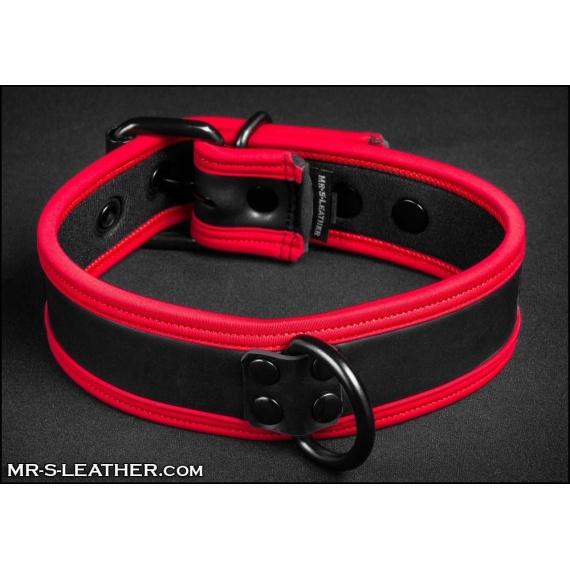 Néo Puppy Collar Noir Rouge 21828