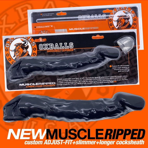 Oxballs Muscle Ripped Cocksheath Black 23805