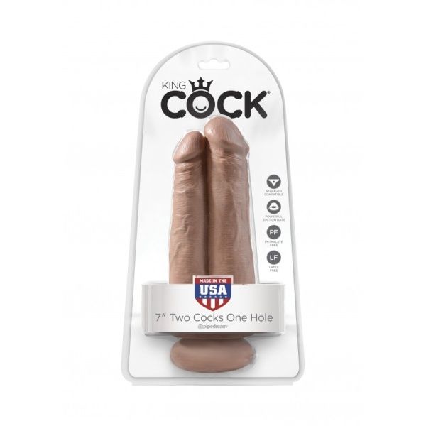 Two Cocks One Hole 7" 17cm Tan 24591