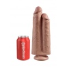 Doppeldildo Two Cocks One Hole 9" 23 cm Teint dunkel 24610 1