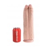 Doppeldildo Two Cocks One Hole 11" 28 cm Teint hell 24623 1