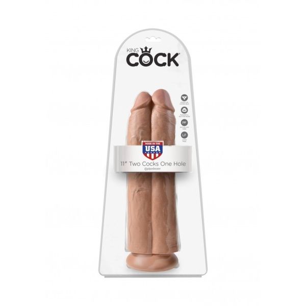 Two Cocks One Hole 11" 28cm Tan 24627