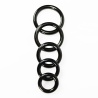 Black Anodized Round Steel Cockring and rings 8mm 24956 1