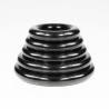 Black Anodized Round Steel Cockring and rings 8mm 24957 1