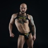 Jockstrap de vinilo con logo amarillo 27036 1