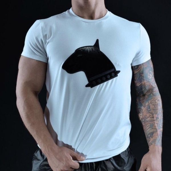 Pit Bull-T-Shirt weiß 28030
