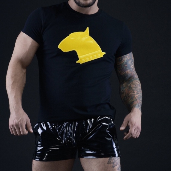 Pit Bull logo t-shirt yellow 28031