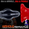Airhole Analplug gerippt Aubergine 28175 1