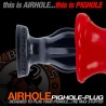 Airhole Analplug gerippt Aubergine 28176 1