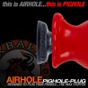 Airhole Analplug gerippt Aubergine 28177 1