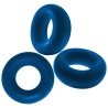 OX FAT WILLY Pack de 3 cockrings azules 29418 1