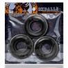 OX FAT WILLY Pack of 3 Black Cockrings 29432 1