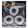 OX FAT WILLY Pack de 3 Cockrings Clear 29448 1