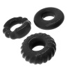 OX BONEMAKER Pack of 3 black cockrings 29456 1