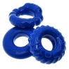 BONEMAKER BUEY Lote de 3 cockrings azules 29483 1