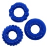 BONEMAKER BUEY Lote de 3 cockrings azules 29485 1