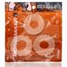 OX BONEMAKER Pack of 3 transparent cockrings 29496 1