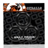 WILLY RINGS Pack 3 cockrings extensibles negros 29624 1