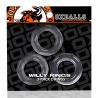 WILLY RINGS Pack 3 cockrings extensibles transparentes 29633 1