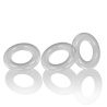 WILLY RINGS Pack 3 cockrings extensibles transparentes 29634 1