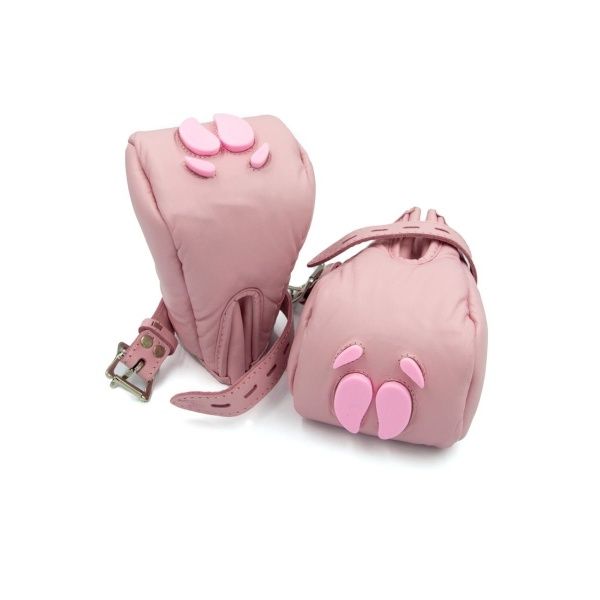 Mr B Leather Pig Paws Pink 31288
