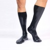Schwarz glänzende Socken aus Gummi 31332 1