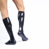 Glossy Black Rubber Socks Medium Height 31334 1