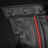 Black Leather Pouch mit Piping 32152 1