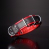 Deluxe Bondage Leather Collar Negro Rojo 32759 1