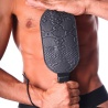 Puppy paw leather paddle amarillo 33381 1