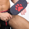 Puppy paw leather paddle rojo 33386 1