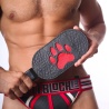 Puppy paw leather paddle rojo 33393 1