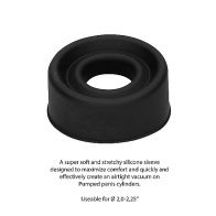 Pumped - Silicone Pump Sleeve Medium - Black 34572 1