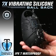 7X Vibrating Silicone Ball Sack 34871 1