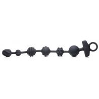 10X Dark Ratter Vibrating Silicone anal Beads 34911 1