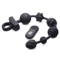 10X Dark Ratter Vibrating Silicone anal Beads 34913 1