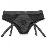 Laced Seductress S/M Lace Crotchless Panty Harness 34956 1