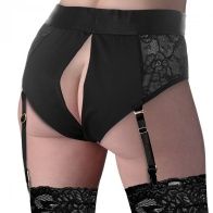 Laced Seductress S/M Lace Crotchless Panty Harness 34957 1