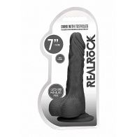 Gode ventouse realiste avec testicules 18.6cm 35040 1