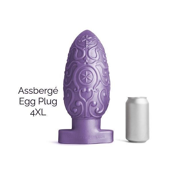 ASSBERGE Egg Butt Plug 4XL Purple 35057